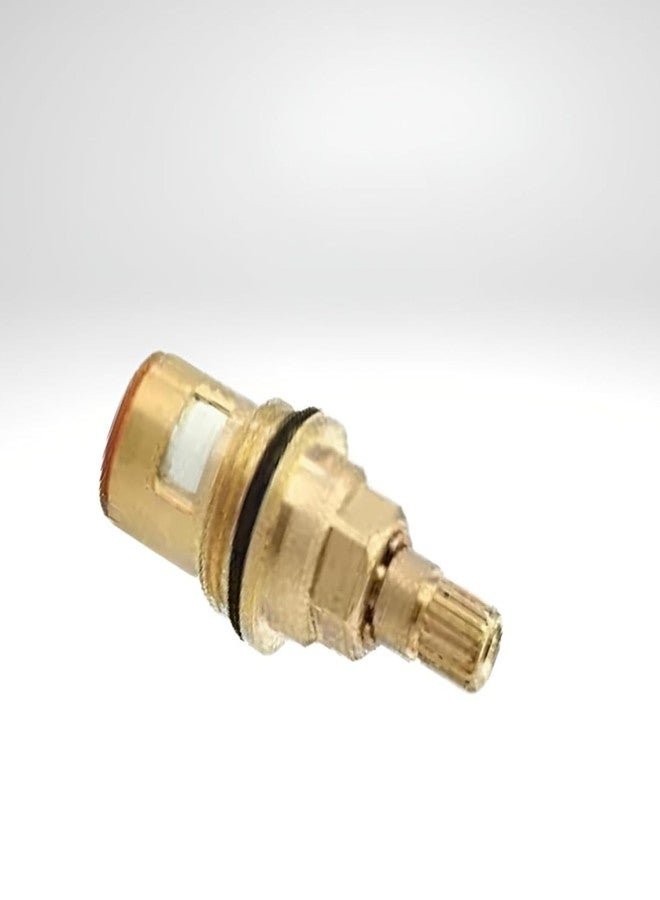 NEW WARE خرطوشة قرص سيراميك نحاسية من نيو وير، نوع إيس تريند، 1/2 بوصة | صمام صنبور ربع دورة للحنفيات الساخنة والباردة | عبوة من قطعتين - Image 3